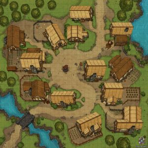 free village city dnd map